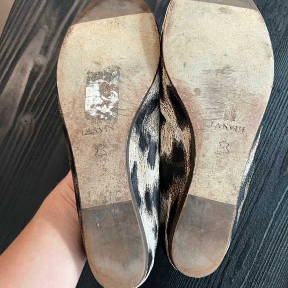 Lanvin Leopard-print Ballerina Flats - Picture 4 of 9